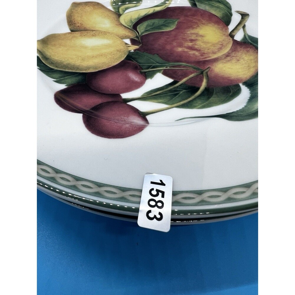 3 Vintage Fitz and Floyd Belle Classique Fruit en Fête Bone China Plates fall - Picture 7 of 7